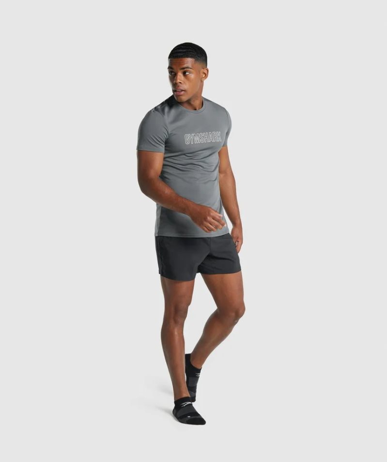 Skarpety Gymshark Ankle Performance Czarne | PL 037HQD